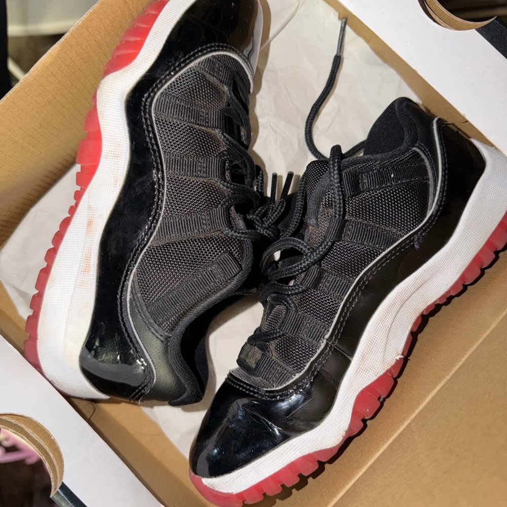 Black and Red Low Top Sneakers